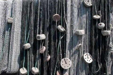 Fishing network Stock Photos