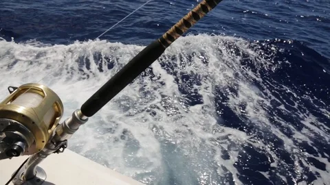 Fishing In The Ocean Stock Footage 104814676