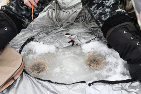 On fishing 스톡 사진