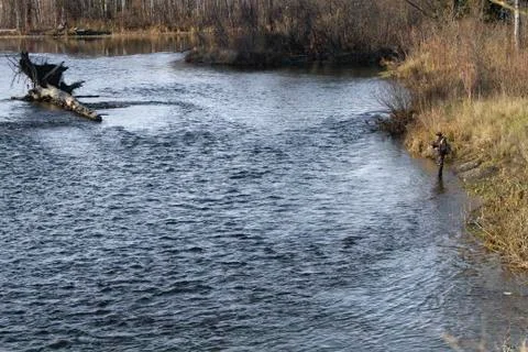 On fishing 스톡 사진