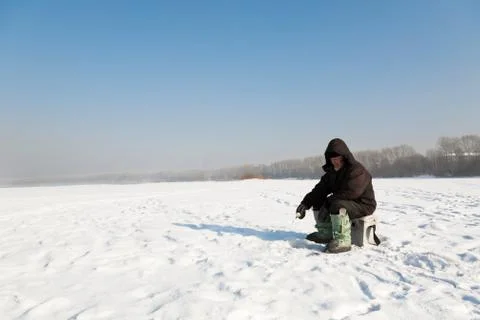 On fishing 스톡 사진