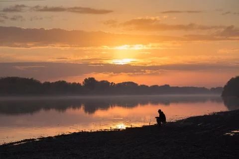 On fishing 스톡 사진
