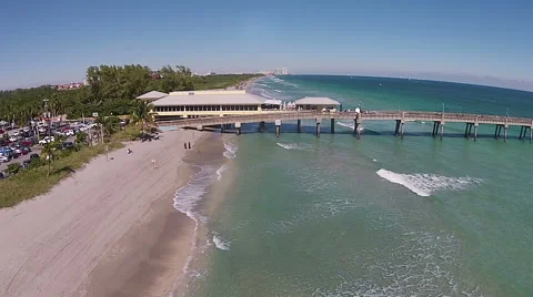 Fishing pier in Florida Stock Footage 47379123