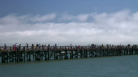 Fishing pier Stock Footage 634306