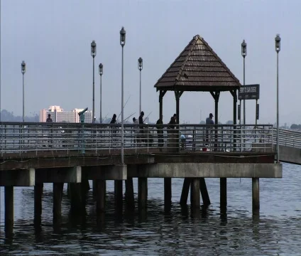 FISHING PIER Stock Footage 788671