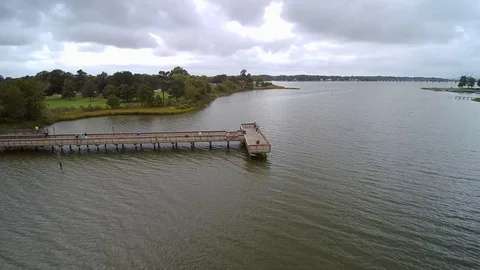 Fishing Pier Stock Footage 114889113