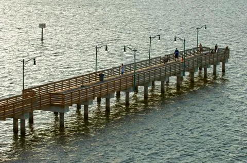 Fishing pier Stock Photos