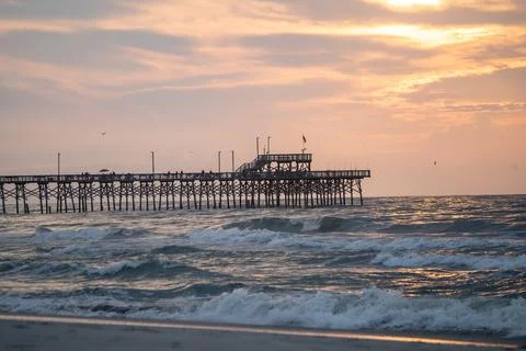 Fishing pier Stock Photos