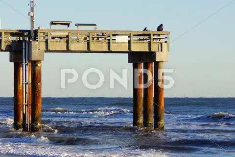 Fishing pier Saint Augustine Stock Photos
