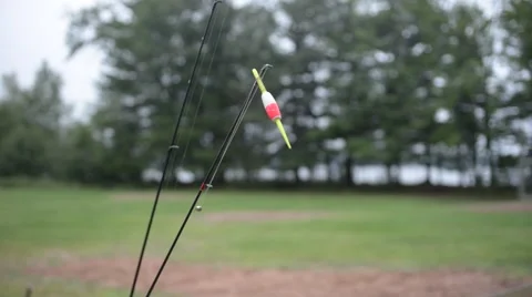 Fishing Pole with Bobber 스톡 동영상 67295468