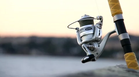 Fishing Pole Stock Footage 844075