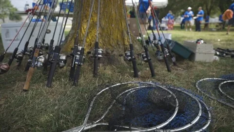 Fishing Poles and Nets Stock Footage 221105290
