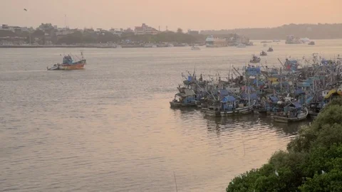 Fishing port Video stock 76594770