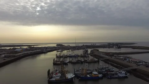 Fishing port 스톡 동영상 101462640