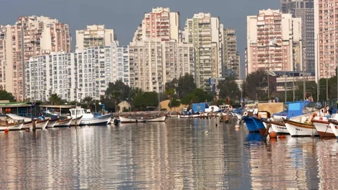 Fishing Port Stock Footage 104123440