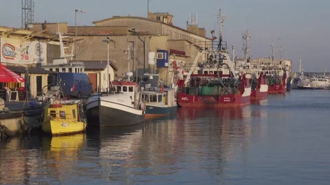 Fishing port Stock Footage 152738275