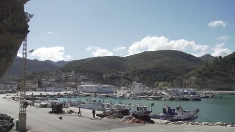 Fishing port in Tlemcen Video stock 147695771