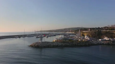 Fishing Port View Stock Footage 149876122