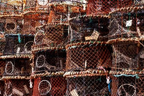 Fishing Pots Stock Photos