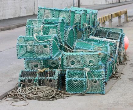 Fishing Pots. Foto stock