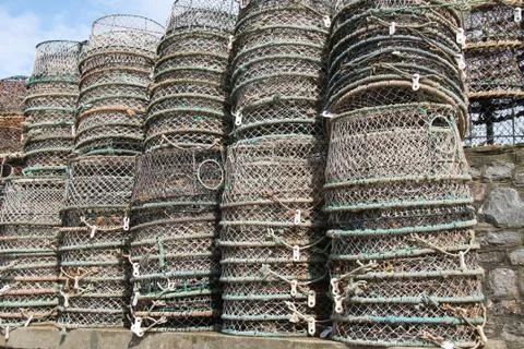 Fishing Pots. Stock Photos
