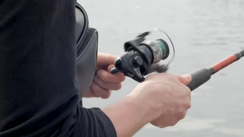 Fishing process Stock Footage 91970960