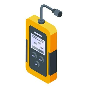 Fishing radar icon isometric vector. Piscatorial tool 스톡 일러스트