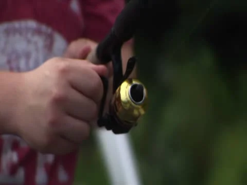 Fishing Reel Stock Footage 12425082