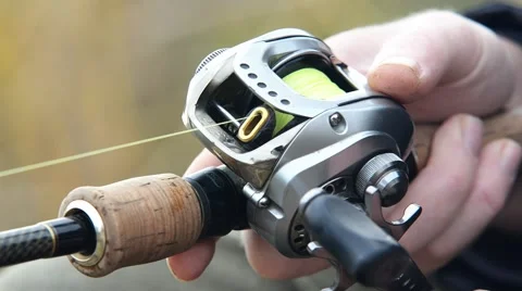 Fishing Reel Stock Footage 43838940