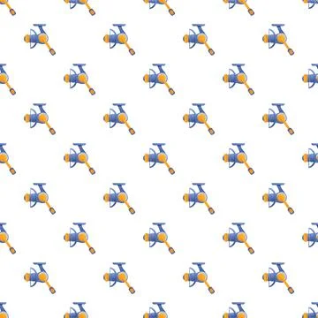 Fishing reel pattern creating a seamless background Stockillustratie