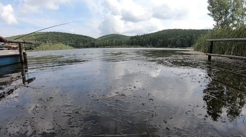 Fishing relaxation Stock Footage 93000168