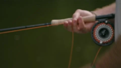 Fishing on a river Stock Footage 137537042