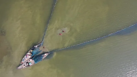 Fishing in the River Stock Footage 252161640