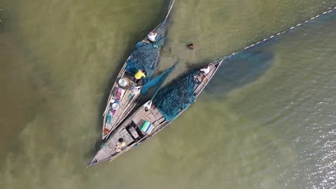 Fishing in the River Stock Footage 252161689