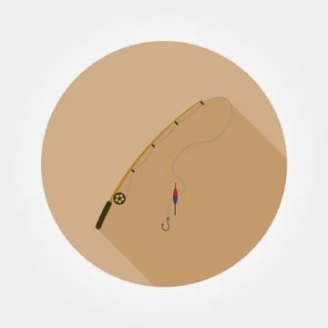 Fishing rod icon Stock Illustration