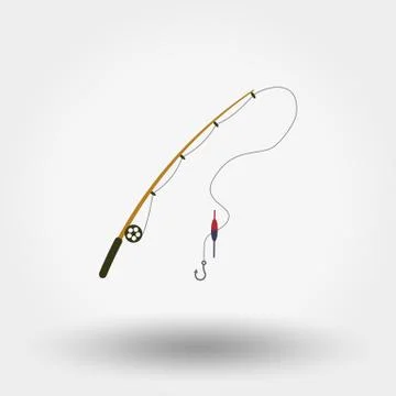 Fishing rod icon Stock Illustration