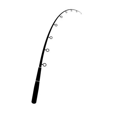 Fishing rod icon Illustrazione stock