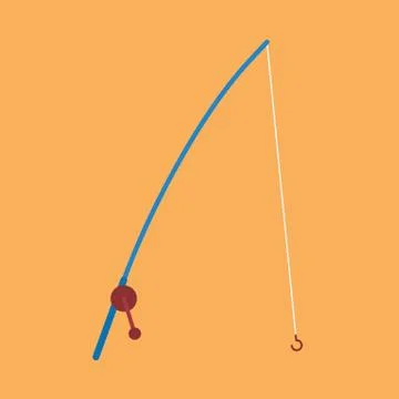 Fishing rod Stockillustratie