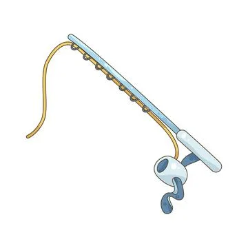 Fishing rod Illustrazione stock