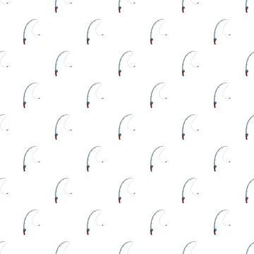 Fishing rod pattern showing hobby and recreation Stock Illustration