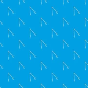 Fishing rod pattern vector seamless blue 스톡 일러스트