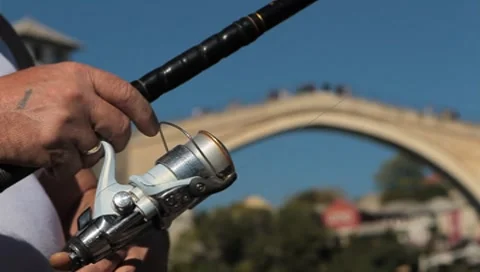 Fishing rod. Stari Most Vidéo 8657340