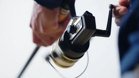Fishing rods relaxation Stock-Footage 182880469