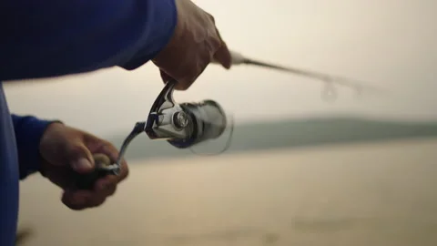 Fishing rods relaxation Stock-Footage 182882406