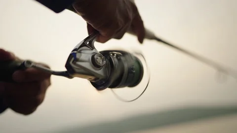 Fishing rods relaxation Stock-Footage 182883835