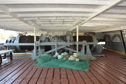 Fishing Ship Deck Stock Photos