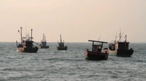 Fishing ship Stock Footage 38795572