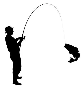 Fishing silhouette Stock-Illustration