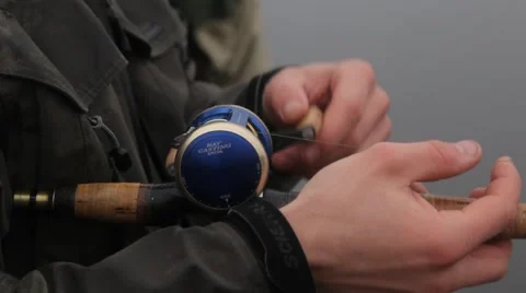 Fishing with spinning Video stock 48897486