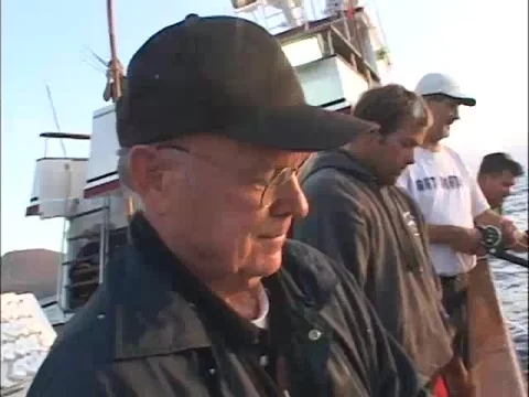 Fishing at sunset Stock Footage